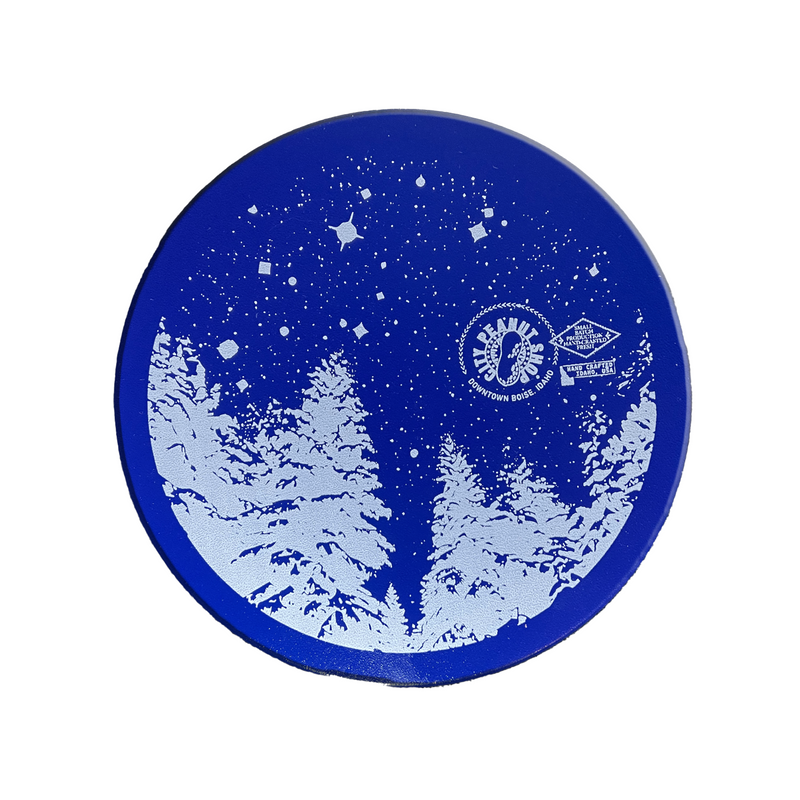 SNOWY STARRY NIGHT TIN • EXTRA LARGE 6-SECTION