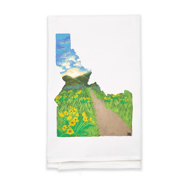 Tea Towel • Idaho Spring Blooms City Peanut Shop
