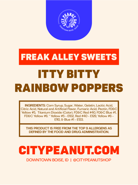 GIFT BAG • ITTY BITTY RAINBOW POPPERS