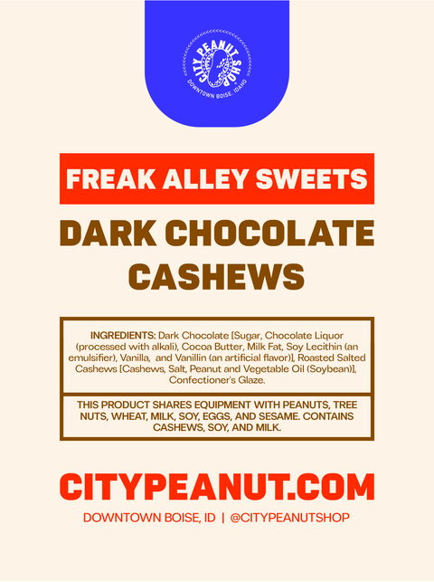 GIFT BAG • DARK CHOCOLATE CASHEWS