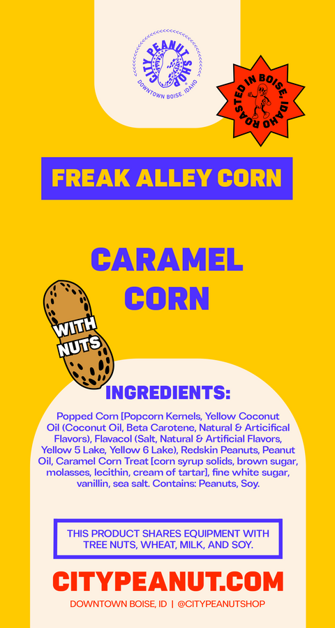 CARAMEL WITH NUTS • SWEET & SAVORY CORN GIFT BAG