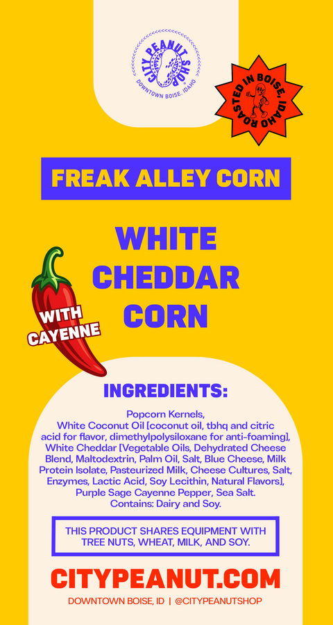 WHITE CHEDDAR CAYENNE • SAVORY CORN GIFT BAG