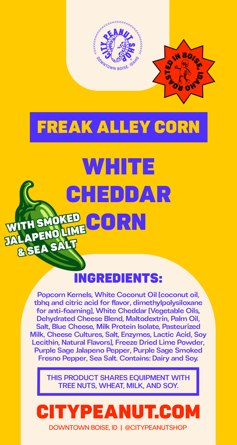 WHITE CHEDDAR JALAPENO LIME • SAVORY CORN GIFT BAG
