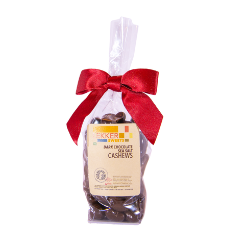 DARK CHOCOLATE SEA SALT CASHEWS GIFT BAG