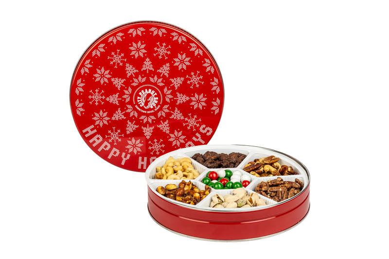 RED SWEATER TIN • LARGE 7-SECTION