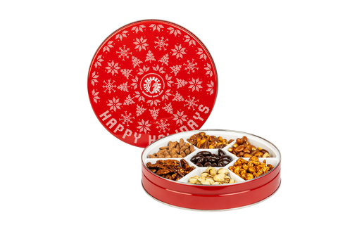 RED SWEATER TIN • LARGE 7-SECTION