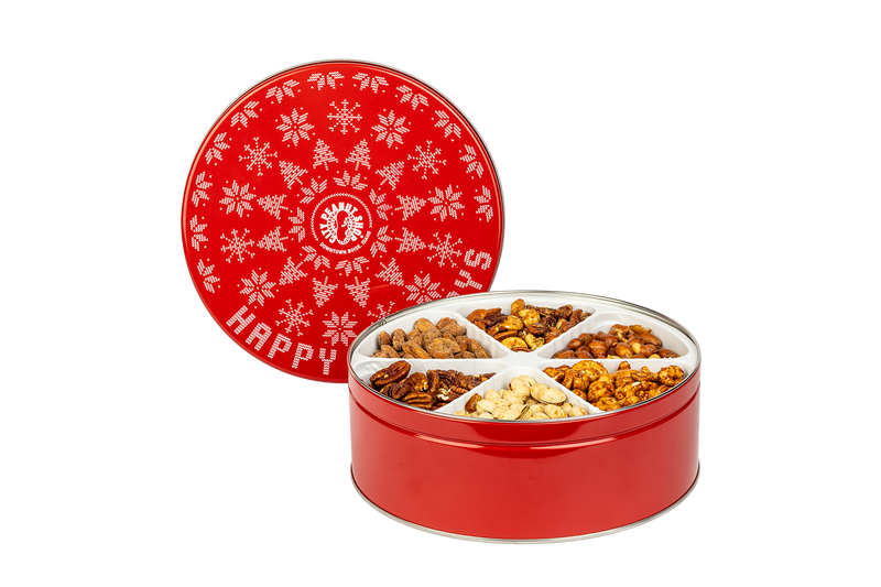 RED SWEATER TIN  • XL LARGE 6-SECTION