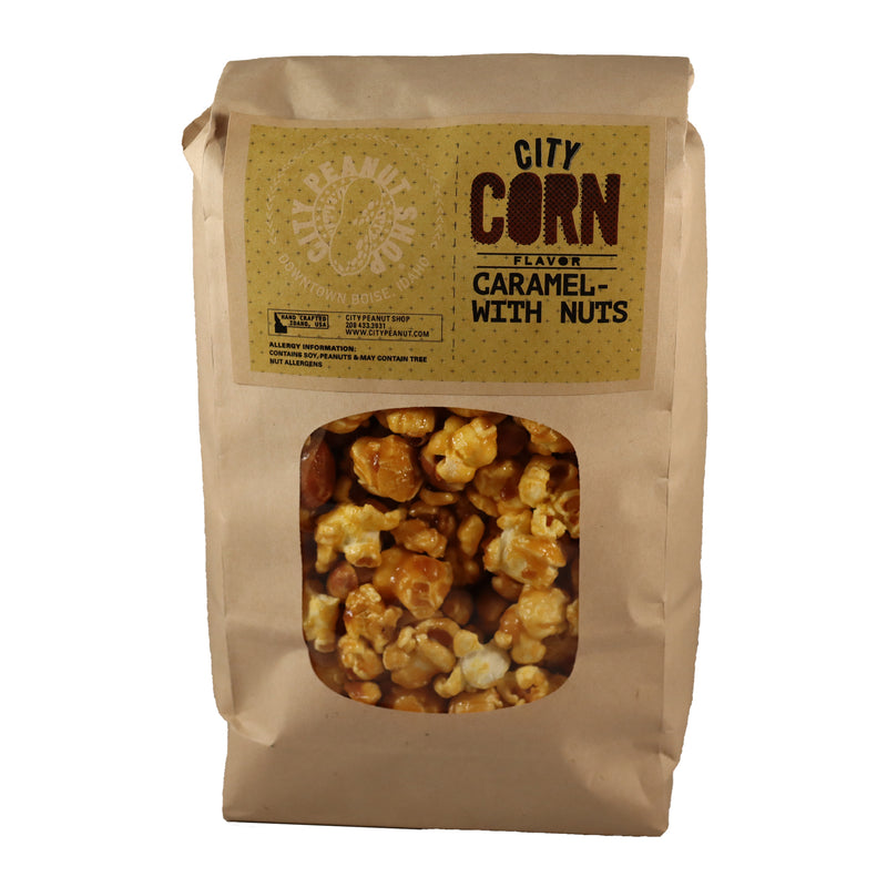 CARAMEL CORN • CARAMEL + NUTS