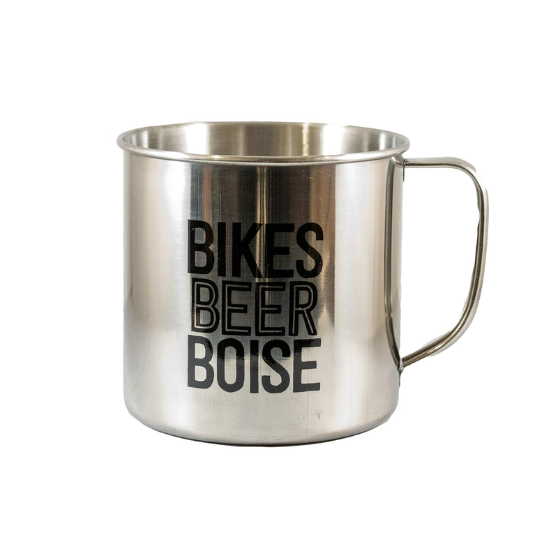 BIKES • BEER • BOISE • XL STAINLESS STEEL MUG