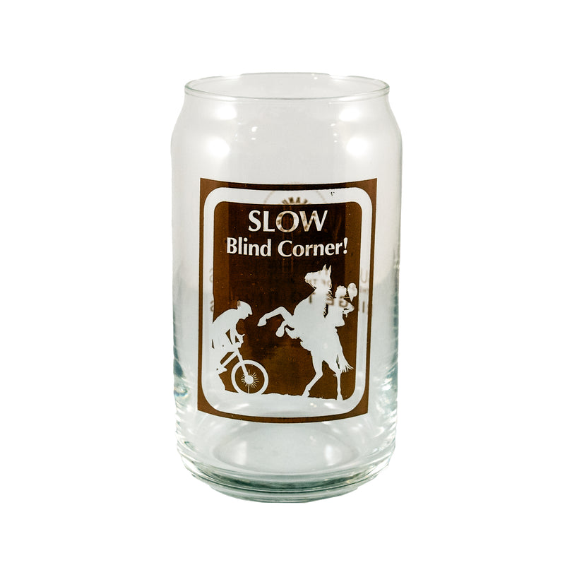 SLOW! BLIND CORNER • PINT GLASS