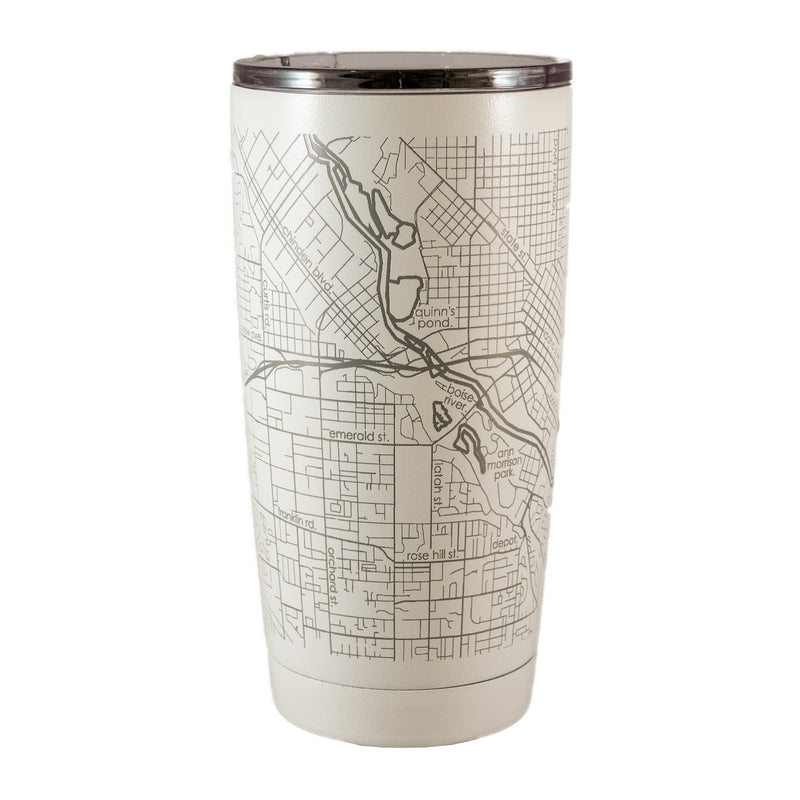 BOISE ID MAP •  20oz WHITE THERMAL TUMBLER