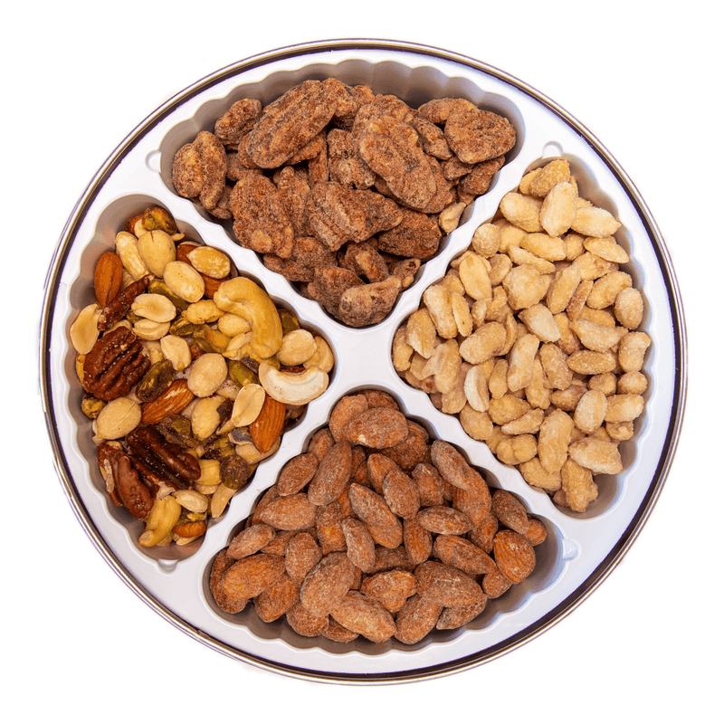 Holiday Traditions  [Maple Syrup Pecans, Fancy Mixed Nuts, Apple Pie Almonds, Brewer's Peanuts]
