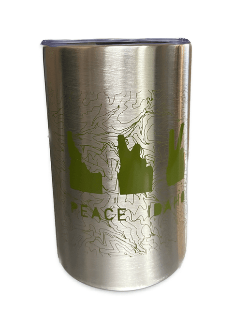 11OZ STAINLESS STEEL INSULATED CAN KOOZIE BOISE MAP