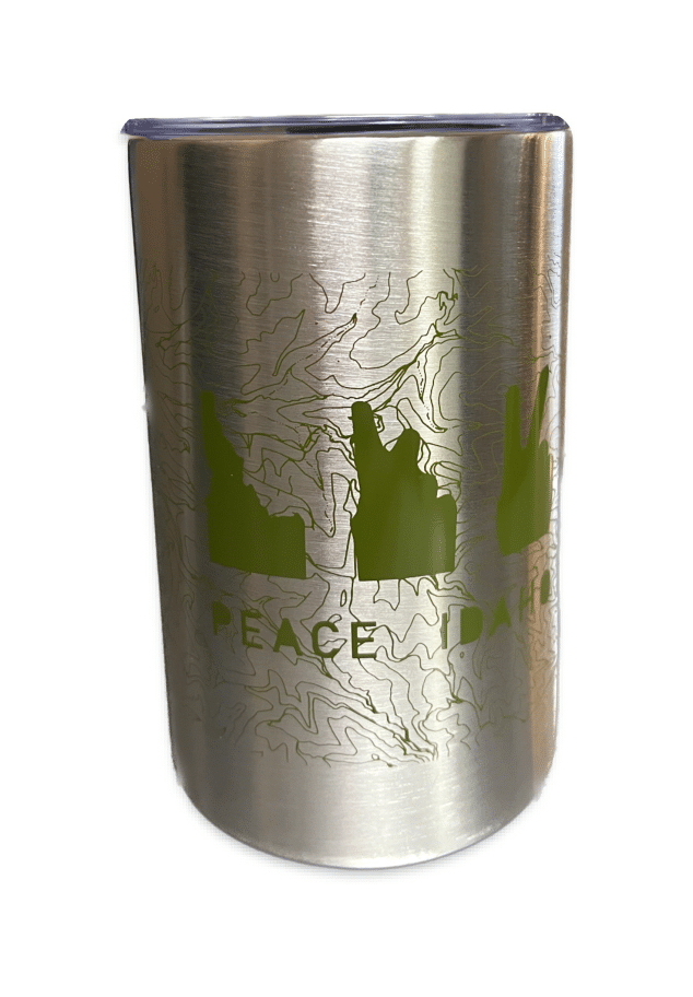 11OZ APOLLO INSULATED COFFEE TUMBLER CAN KOOZIE BOISE MAP